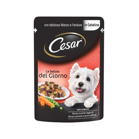 CESAR Delights of the Day Beef and Vegetables in Jelly 100 gr.