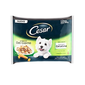 CESAR Delights of the Day Multipack Selection in Jelly 4 Beutel à 100 gr.