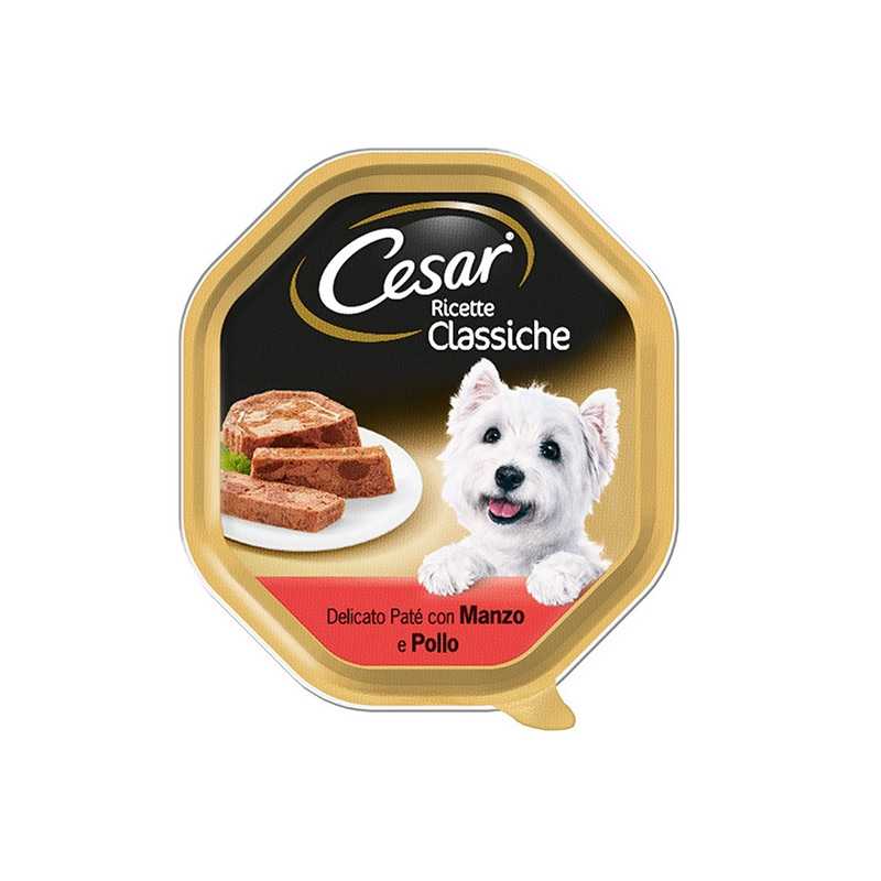 CESAR Ricette Classiche Bœuf et Poulet 150 g. CESAR Ricette Classiche Bœuf et Poulet 150 g.