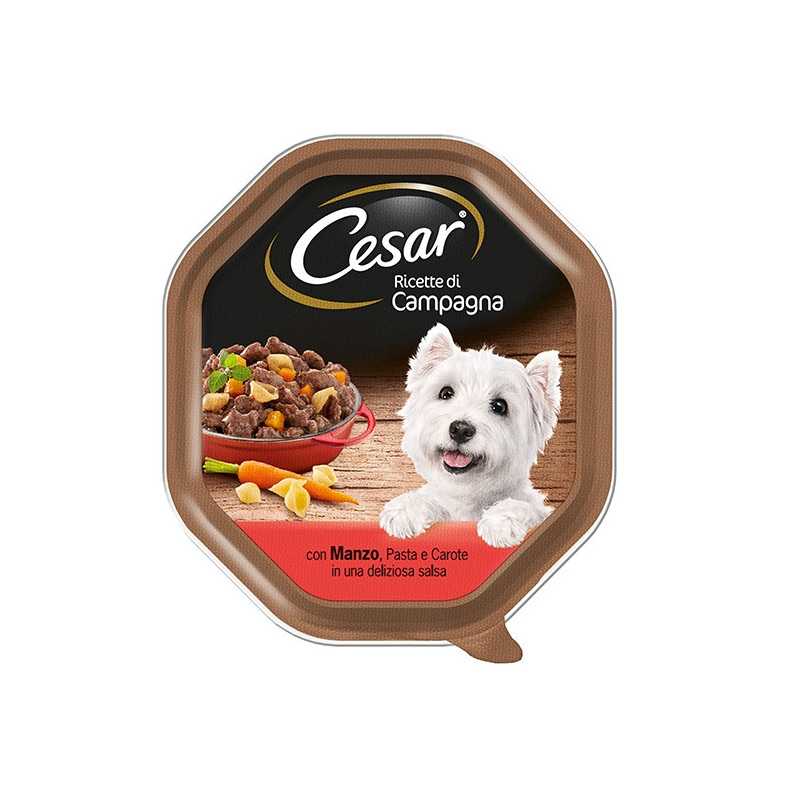 CESAR Ricette di Campagna Bœuf Pâte et Carottes 150 g. CESAR Ricette di Campagna Bœuf Pâte et Carottes 150 g.