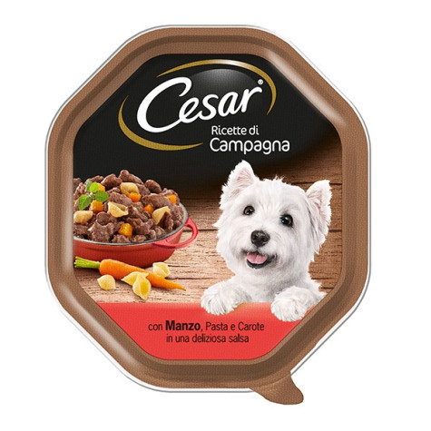 CESAR Country Recipes Rindfleischnudeln und Karotten 150 gr.