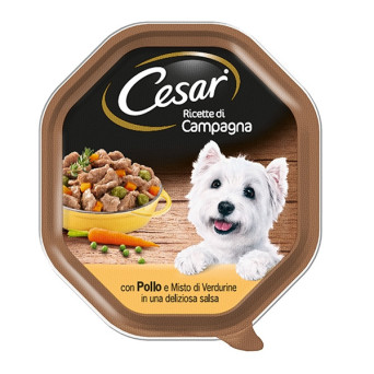 CESAR Ricette di Campagna Pollo e Misto Verdurine 150 gr. - 