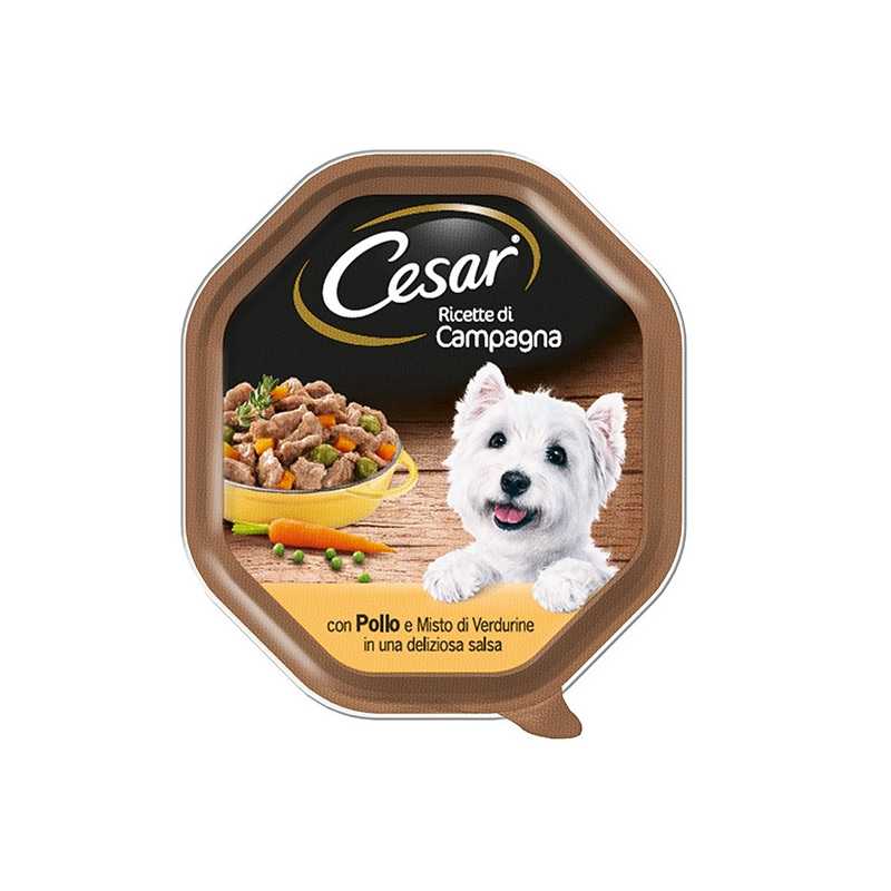CESAR Ricette di Campagna Poulet et Misto Verdurine 150 g. CESAR Ricette di Campagna Poulet et Misto Verdurine 150 g.