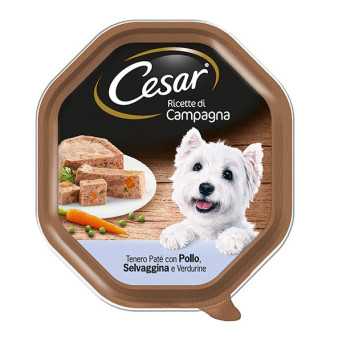 CESAR Ricette di Campagna Pollo Selvaggina e Verdurine 150 gr. - 