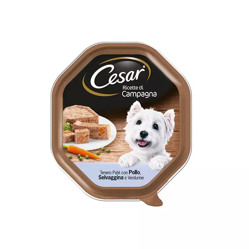 CESAR Country Recipes Huhn, Wild und Gemüse 150 gr.