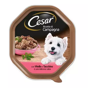CESAR Country Recipes Kalbfleisch und Pute 150 gr.