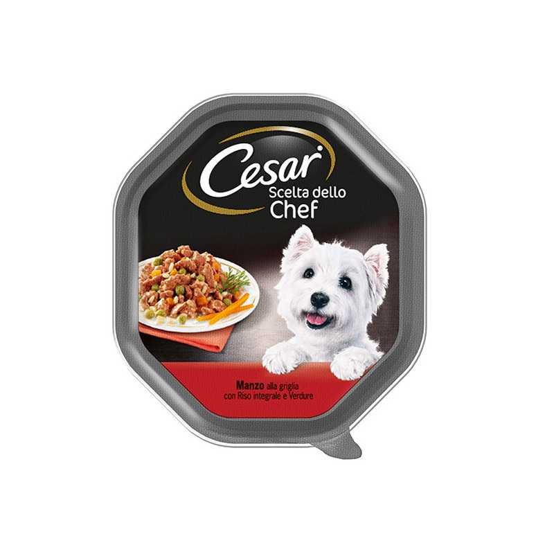 CESAR Scelta dello Chef avec Bœuf alla Griglia, Riz Integrale et Légumes 150 g. CESAR Scelta dello Chef avec Bœuf alla Griglia, Riz Integrale et Légumes 150 g.