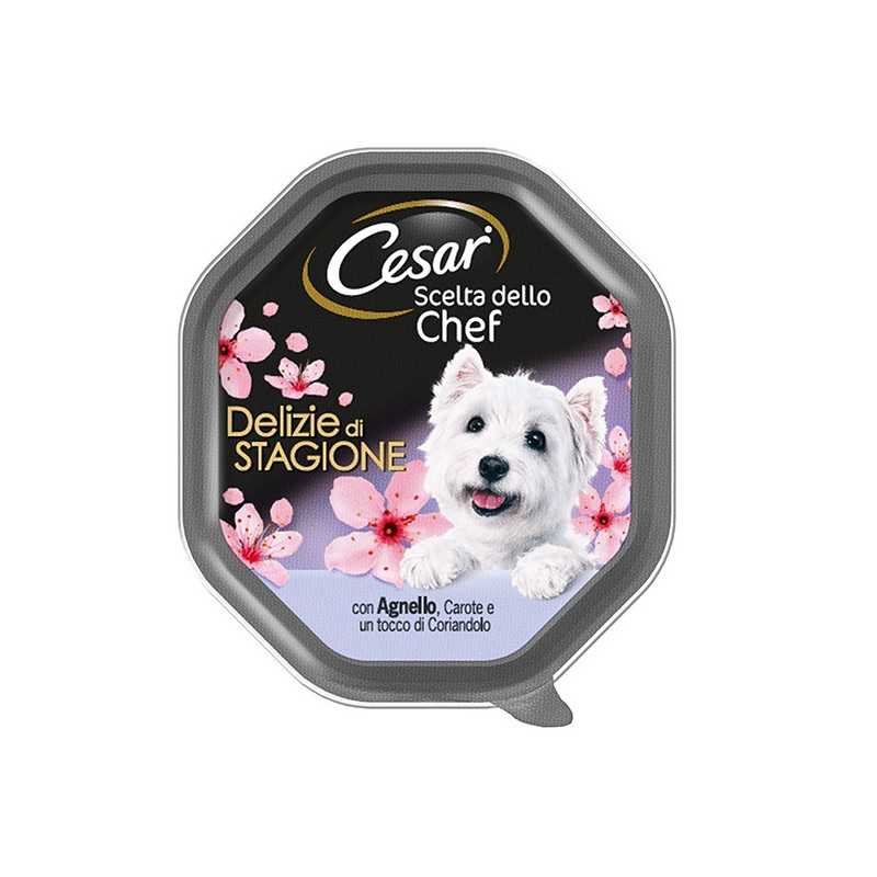 CESAR Scelta dello Chef Delizie di Stagione avec Agneau, Carottes et Coriandolo 150 g. CESAR Scelta dello Chef Delizie di Stagione avec Agneau, Carottes et Coriandolo 150 g.