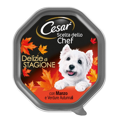 CESAR Chef's Choice Seasonal Delights with Beef and Autumn Vegetables 150 gr.