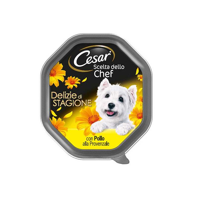CESAR Scelta dello Chef Delizie di Stagione avec Poulet alla Provenzale 150 g. CESAR Scelta dello Chef Delizie di Stagione avec Poulet alla Provenzale 150 g.