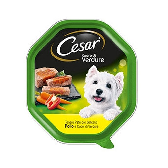 CESAR Selection of the Vegetable Garden Heart of Vegetables with Chicken 150 gr.