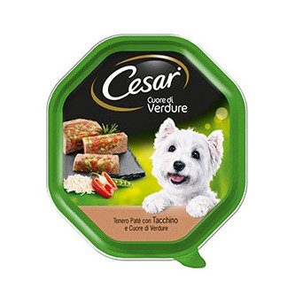CESAR Selection of the Vegetable Garden Heart of Vegetables with Turkey 150 gr.
