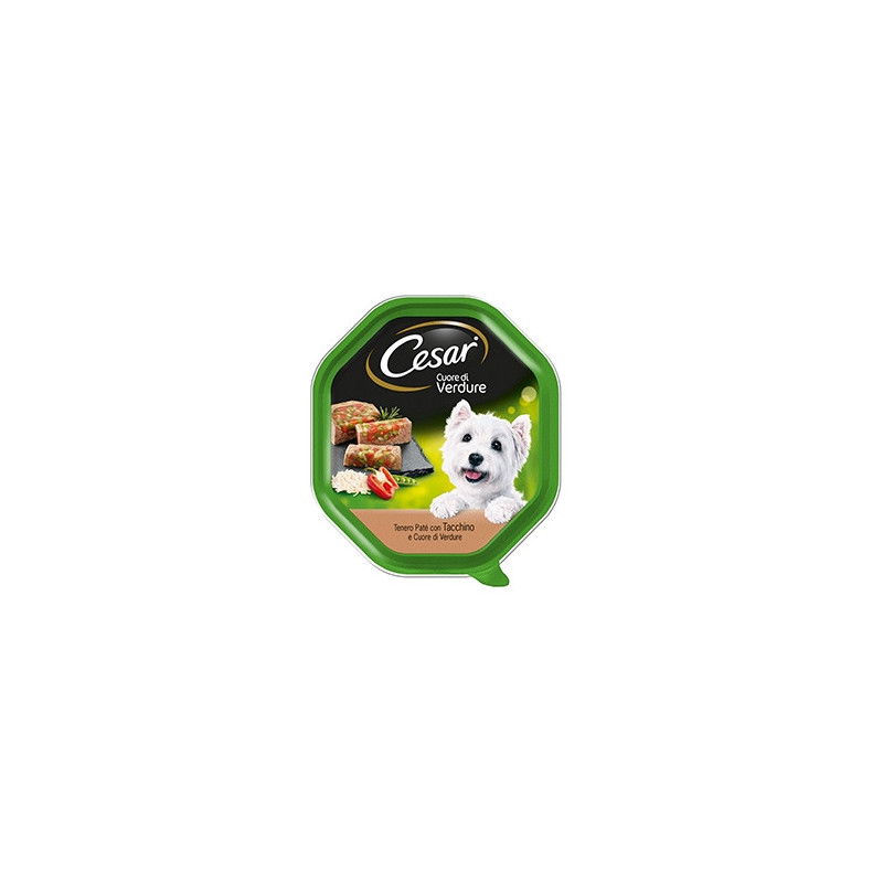 CESAR Selection of the Vegetable Garden Heart of Vegetables with Turkey 150 gr.