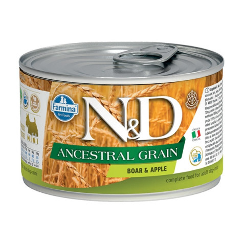 FARMINA N&D ANCESTRAL GRAIN Mini con Cinghiale e Mela 140 gr. - 