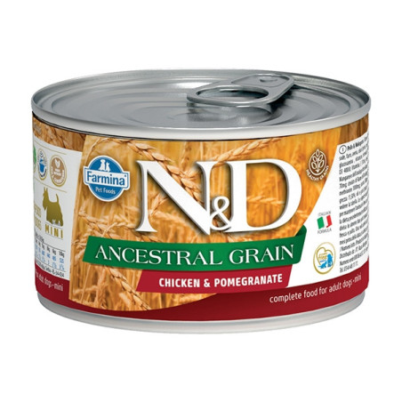 FARMINA N&D ANCESTRAL GRAIN Mini Pollo e Melograno 140 gr. - 