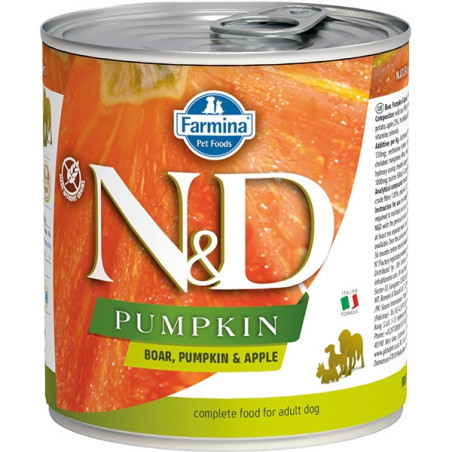 FARMINA N&D PUMPKIN con Cinghiale, Zucca e Maiale 285 gr. - 