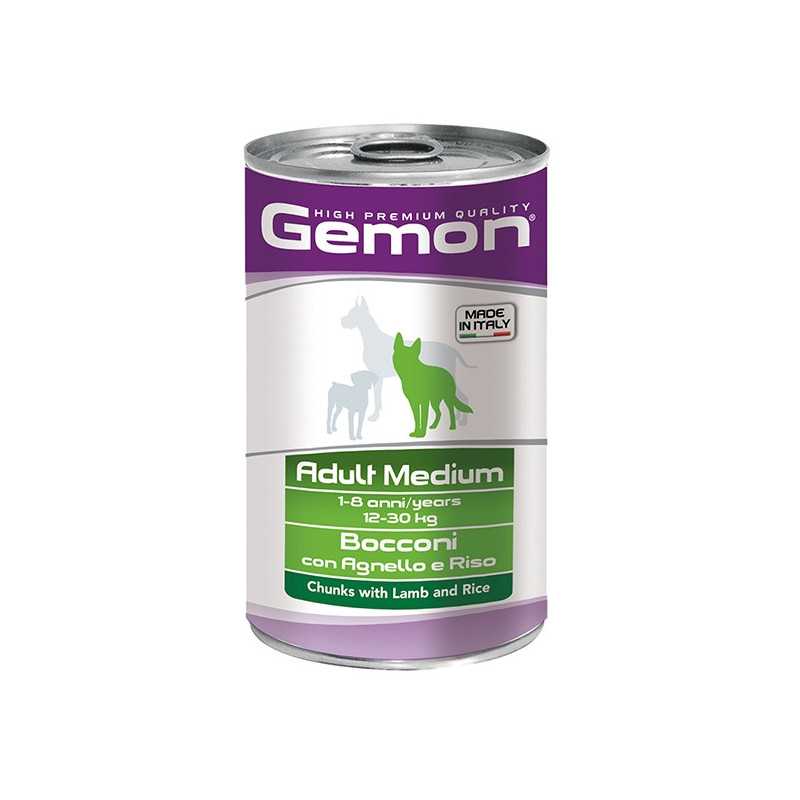GEMON Adult Medium Bouchées avec Agneau et Riz 1,25 kg. GEMON Adult Medium Bouchées avec Agneau et Riz 1,25 kg.