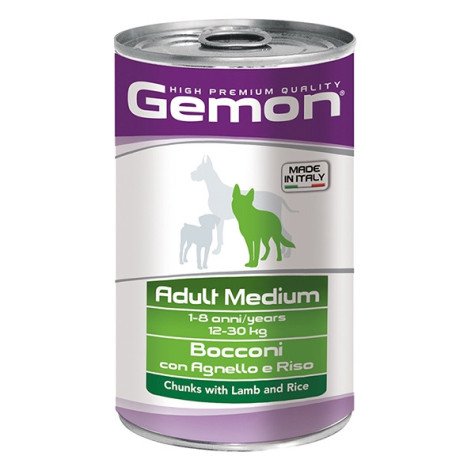 GEMON Adult Medium Bocconi with Lamb and Rice 1.25 kg.