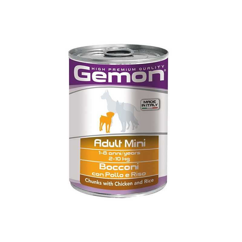 GEMON Adult Mini Bouchées avec Poulet et Riz 415 g. GEMON Adult Mini Bouchées avec Poulet et Riz 415 g.