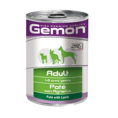 GEMON Chien Adult Paté avec Agneau 400 g.