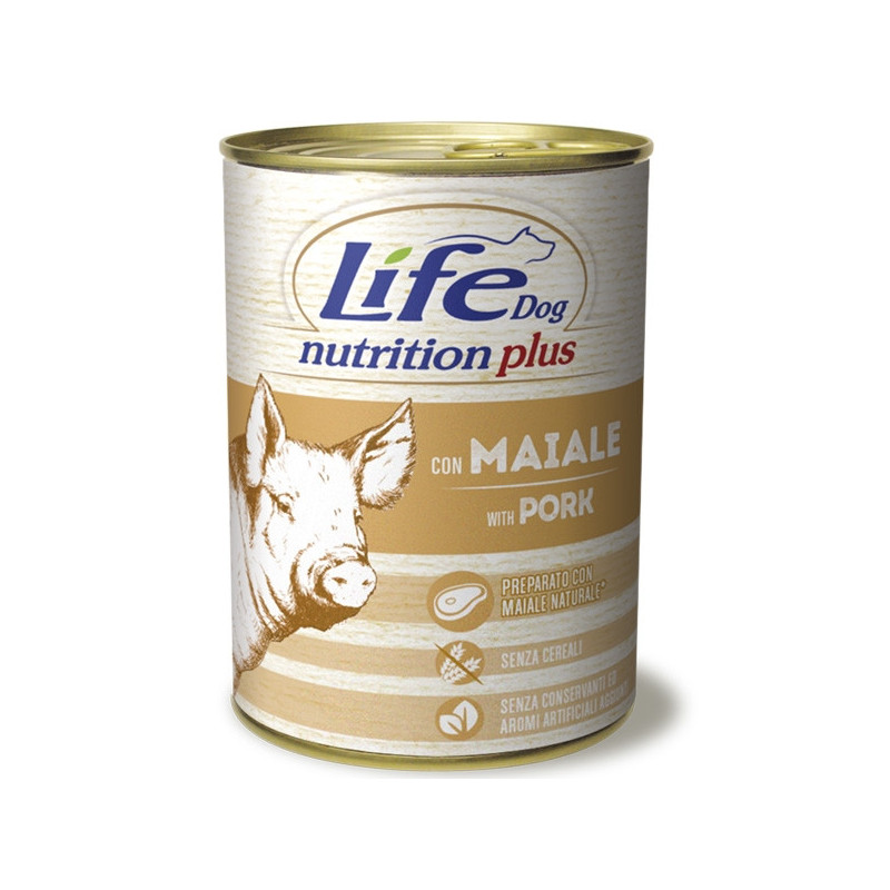 LIFE PET CARE Life Dog Nutrition Plus Schweinefleisch 400 gr.