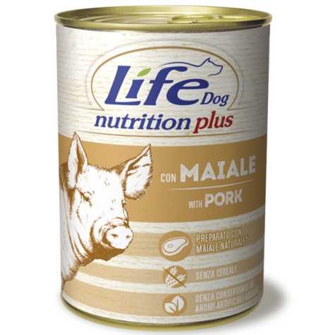 LIFE PET CARE Life Dog Nutrition Plus Porc 400 g.