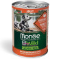 MONGE BWild Grain Free Adult Dinde, Citrouille et Courgettes 12 x 400 g.
