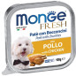 MONGE Fresh Paté et Bouchées avec Poulet 100 g.