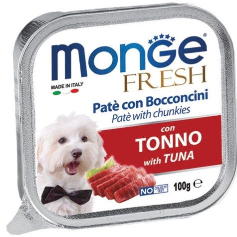 MONGE Fresh Paté e Bocconcini con Tonno 100 gr. - 