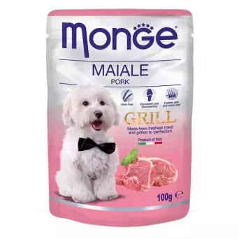 MONGE Grill Chunks with Pork 100 gr.