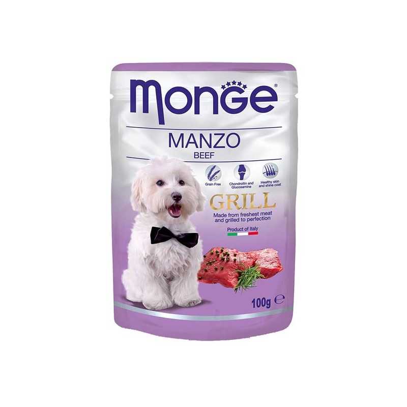 MONGE Grill Bouchées avec Bœuf 100 g. MONGE Grill Bouchées avec Bœuf 100 g.